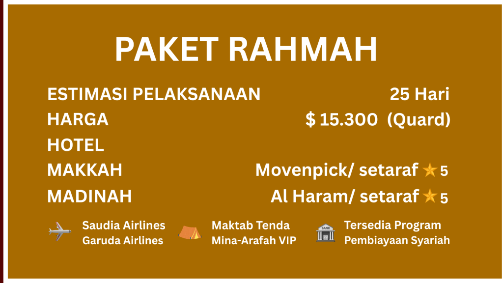 paket haji rahmah revisi